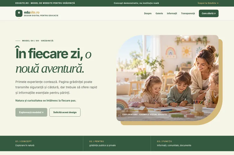 Previzualizare model Exploratorii