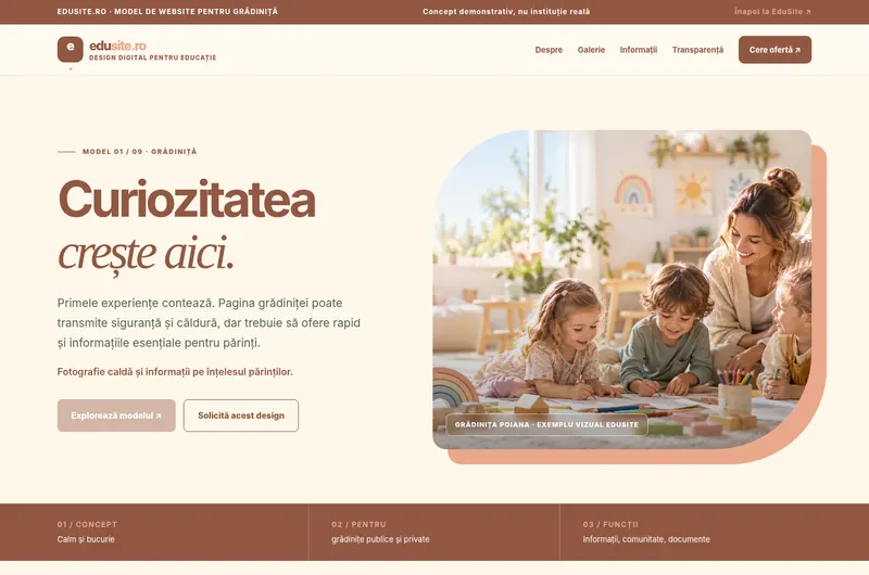 Previzualizare model Grădinița Poiana