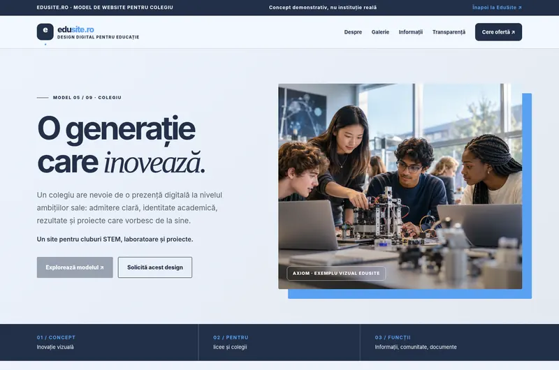 Previzualizare model Axiom