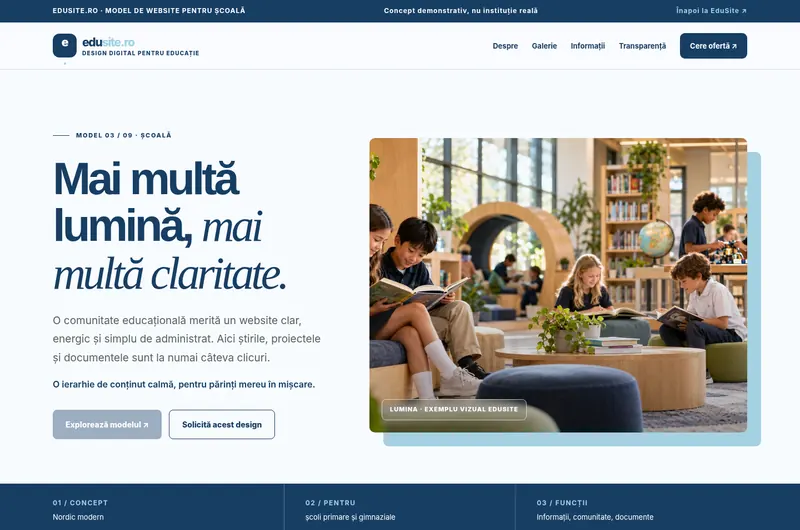 Previzualizare model Lumina